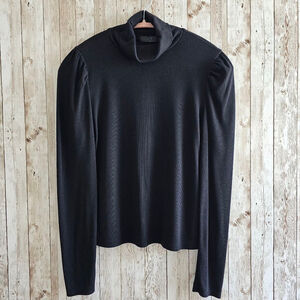 Women's SAINTS 21 puff Sleeve sweater, Size S, Black